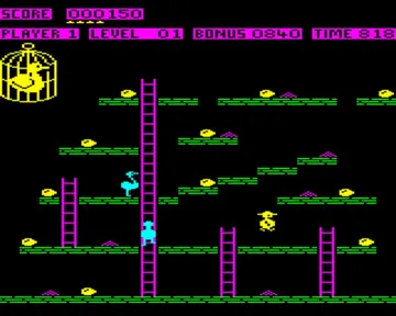 Chuckie Egg (1983)(A&F) screen shot game playing